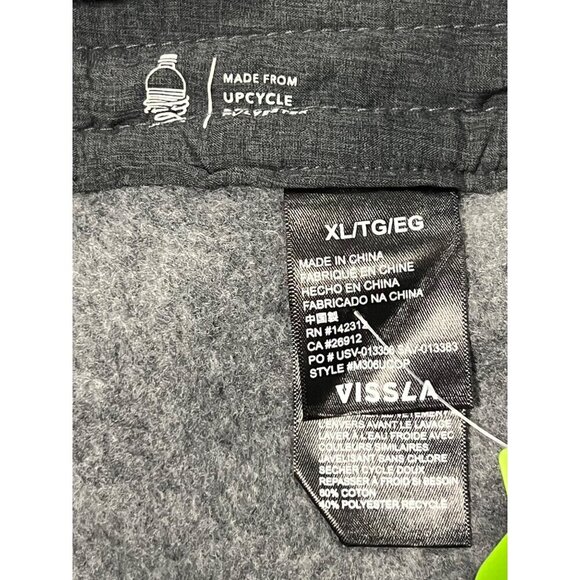 Vissla Sofa Surfer Sweatpants Coastal Eco X-Large XL Gray Cotton Drawstring New - Picture 10 of 10